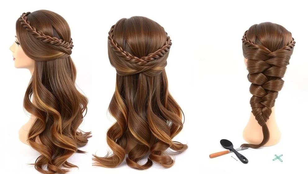 Enkla frisyrer långt hår steg för steg