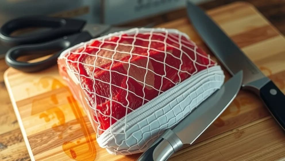 Ska man ta bort nätet på steken