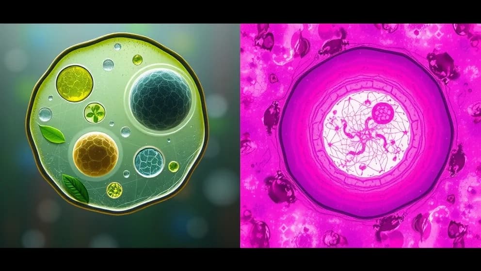 Vad är skillnaden mellan växtcell och djurcell